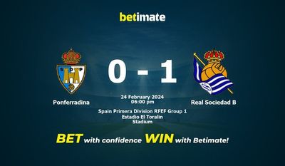 Predicción, cuotas y consejos de apuestas Ponferradina vs Real Sociedad B 24/02/2024
