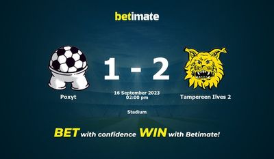 Predicción, cuotas y consejos de apuestas Poxyt vs Tampereen Ilves 2 16/09/2023