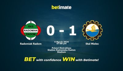 Predicciones, cuotas y consejos de apuestas de Radomiak Radom vs Stal Mielec 04/03/2024