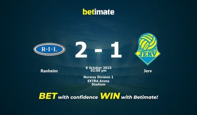Predicción, cuotas y consejos de apuestas de Ranheim vs Jerv 08/10/2023