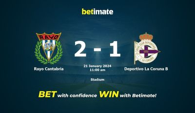 Predicción, cuotas y consejos de apuestas Rayo Cantabria vs Deportivo La Coruña B 21/01/2024