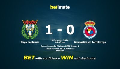 Predicciones, cuotas y consejos de apuestas Rayo Cantabria vs Gimnástica de Torrelavega 03/02/2024
