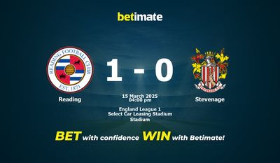 Predicción, cuotas y consejos de apuestas para el Reading vs. Stevenage (15/03/2025)