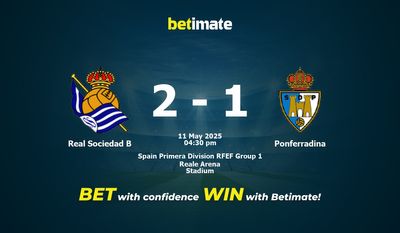 Pronóstico, cuotas y consejos de apuestas Real Sociedad B vs. Ponferradina 11/05/2025
