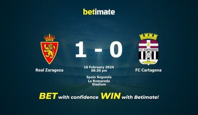 Predicción, cuotas y consejos de apuestas Real Zaragoza vs FC Cartagena 16/02/2024