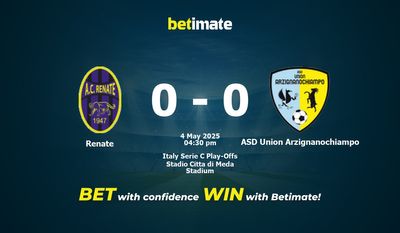 Renate vs ASD Union Arzignanochiampo: Pronóstico, cuotas y pronósticos de apuestas (05/04/2025)