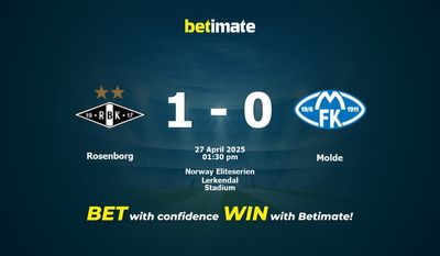 Predicción, cuotas y consejos de apuestas para Rosenborg vs Molde 27/04/2025