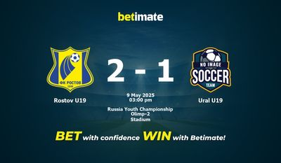Pronóstico, cuotas y pronósticos de apuestas Rostov Sub-19 vs Ural Sub-19 (09/05/2025)