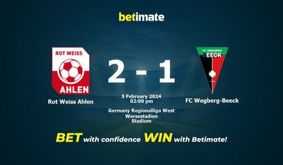 Predicciones, probabilidades y consejos de apuestas Rot Weiss Ahlen vs FC Wegberg-Beeck 03/02/2024