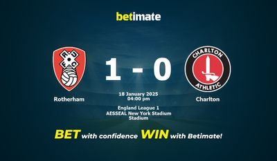 Pronóstico, probabilidades y consejos de apuestas para Rotherham vs Charlton 18/01/2025