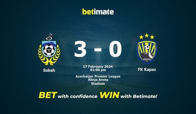 Predicción, cuotas y consejos de apuestas Sabah vs FK Kapaz 17/02/2024
