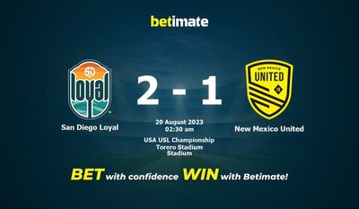Predicciones, Cuotas y Consejos para Apostar en San Diego Loyal vs New Mexico United 20/08/2023