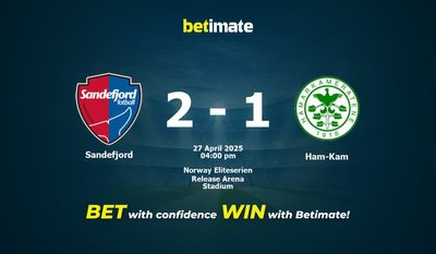 Predicción, cuotas y consejos de apuestas de Sandefjord vs Ham-Kam 27/04/2025