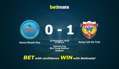 Predicción, cuotas y consejos de apuestas de Sanna Khanh Hoa vs Hong Linh Ha Tinh 26/11/2023