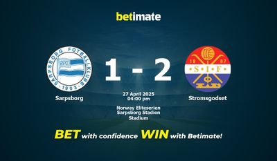Predicción, cuotas y consejos de apuestas Sarpsborg vs Stromsgodset 27/04/2025