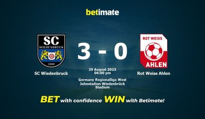 Predicción, cuotas y consejos de apuestas de SC Wiedenbruck vs Rot Weiss Ahlen 25/08/2023