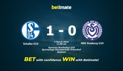 Predicción, cuotas y consejos de apuestas Schalke U19 vs MSV Duisburg U19 03/03/2024
