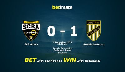 Predicción, cuotas y consejos de apuestas SCR Altach vs Austria Lustenau 03/12/2023