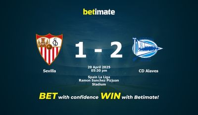 Pronóstico, cuotas y consejos de apuestas del Sevilla vs. CD Alavés (20/04/2025)