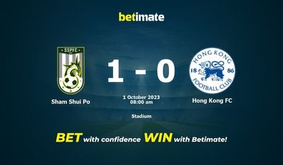 Predicción, cuotas y consejos de apuestas de Sham Shui Po vs Hong Kong FC 01/10/2023