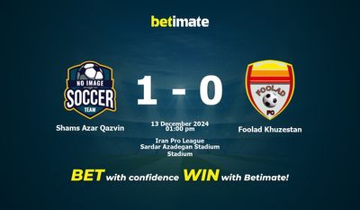 Predicción, probabilidades y consejos de apuestas para Shams Azar Qazvin vs Foolad Khuzestan 13/12/2024