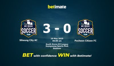 Pronóstico, cuotas y consejos de apuestas para el partido Siheung City AC vs. Pocheon Citizen FC (10/05/2025)
