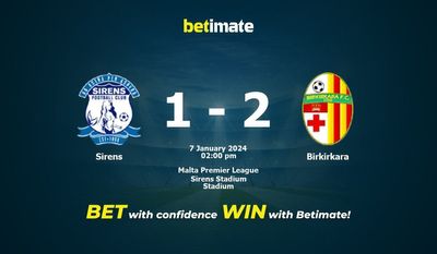 Predicción, cuotas y consejos de apuestas Sirens vs Birkirkara 07/01/2024