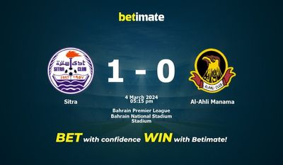 Predicción, probabilidades y consejos de apuestas Sitra vs Al-Ahli Manama 04/03/2024