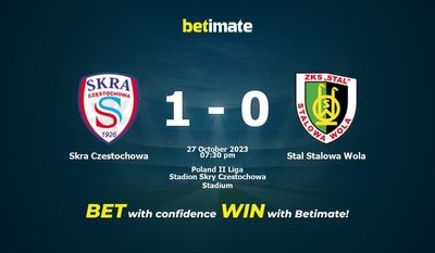 Predicciones, cuotas y consejos de apuestas de Skra Czestochowa vs Stal Stalowa Wola 27/10/2023