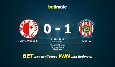 Predicción, cuotas y consejos de apuestas Slavia Praga B vs FC Brno 11/05/2025