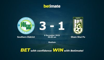 Predicción, cuotas y consejos de apuestas de Southern District vs Sham Shui Po 09/12/2023