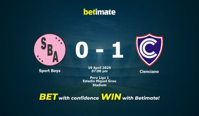 Pronóstico, cuotas y consejos de apuestas para Sport Boys vs. Cienciano (19/04/2025)