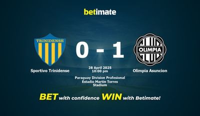 Sportivo Trinidense vs Olimpia Asunción: Pronóstico, cuotas y consejos de apuestas (28/04/2025)