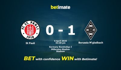 Pronóstico, cuotas y pronósticos de apuestas para el St. Pauli vs. Borussia M'gladbach (06/04/2025)