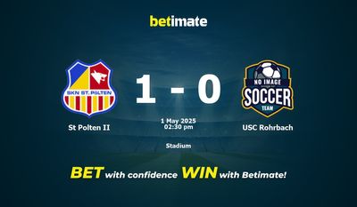 Predicción, cuotas y pronósticos de apuestas para el St. Polten II vs. USC Rohrbach (01/05/2025)