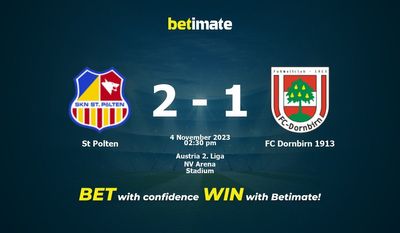 Predicción, cuotas y consejos de apuestas St Polten vs FC Dornbirn 1913 04/11/2023