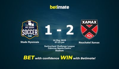 Stade Nyonnais vs Neuchatel Xamax: Pronóstico, cuotas y consejos de apuestas (16/05/2025)