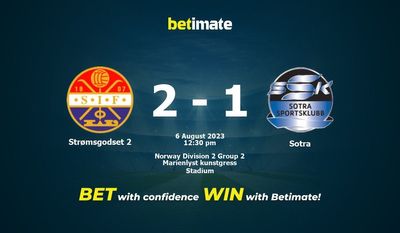 Strømsgodset 2 vs Sotra Pronósticos, Cuotas y Consejos de Apuestas 06/08/2023
