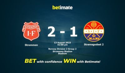 Strommen vs Strømsgodset 2 Pronósticos, Cuotas y Consejos de Apuestas 13/08/2023