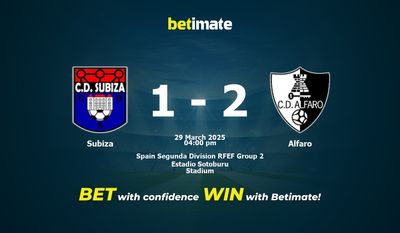 Predicción, cuotas y consejos de apuestas de Subiza vs Alfaro 29/03/2025
