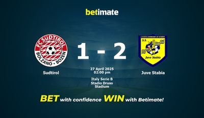 Pronóstico, cuotas y pronósticos de apuestas para el Sudtirol vs. Juve Stabia (27/04/2025)