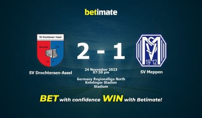 Predicción, probabilidades y consejos de apuestas SV Drochtersen-Assel vs SV Meppen 24/11/2023