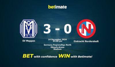 Predicción, cuotas y consejos de apuestas SV Meppen vs Eintracht Norderstedt 14/12/2024