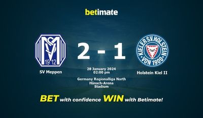 Predicción, cuotas y consejos de apuestas SV Meppen vs Holstein Kiel II 28/01/2024