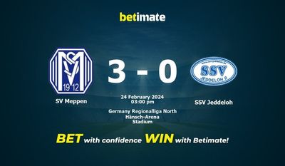 Predicción, cuotas y consejos de apuestas SV Meppen vs SSV Jeddeloh 24/02/2024