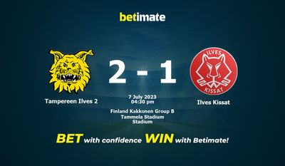 Pronósticos y Cuotas para Apuestas en Tampereen Ilves 2 vs Ilves Kissat 07/07/2023