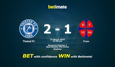 Predicción, cuotas y consejos de apuestas de Thisted FC vs Frem 23/03/2025