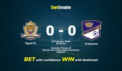 Predicción, cuotas y consejos de apuestas Tigres FC vs Orsomarso 20/02/2024