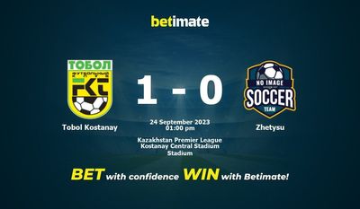 Predicciones, cuotas y consejos de apuestas de Tobol Kostanay vs Zhetysu 24/09/2023