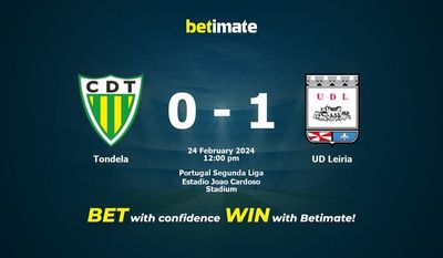 Predicción, cuotas y consejos de apuestas para Tondela vs UD Leiria 24/02/2024